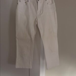 Lily Pulitzer white cropped jeans
